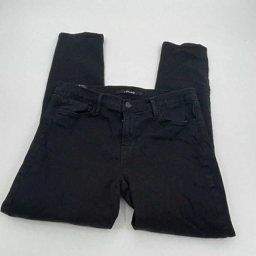 J Brand Womens Jeans 31 Skinny Leg Shadow Denim Black Casual Stretchy Comfort